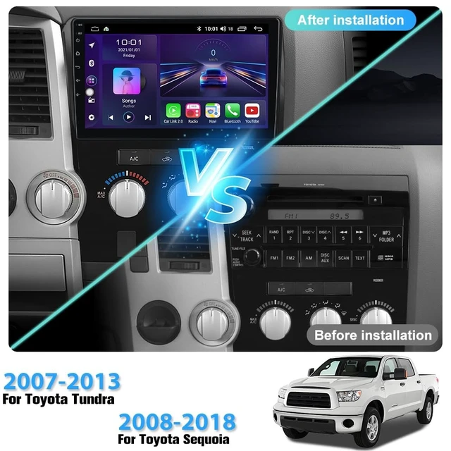 Alt view image 2 of 5 - AWESAFE Car Stereo for Toyota Tundra 2007-2013 Toyota Sequoia 2008-2018