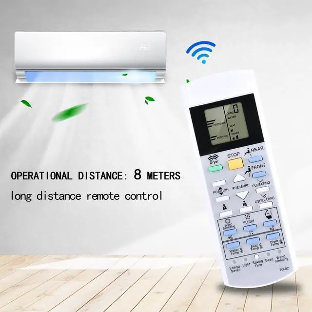 Alt view image 4 of 5 - RYQIF Replacement Remote Control fits TOTO Washlet Bidet Toilet Seat SW3054AT40SW3054 TCF4911E C200 SW2044 TCF6531U SW2043 TCF6530U MS920CEMFG THU9958 G500 A200 SW2024 TCF6501U MS970CEMFG SN970M V1