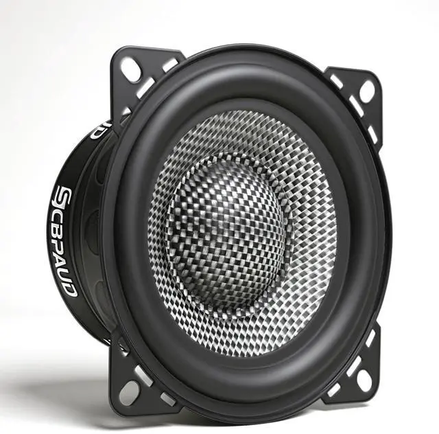 Main image of SCBPAUD (1 Pack 4 Inch Car Speakers 300W, 4 Ohm Mid-Bass Audio Speaker with Carbon Fiber Cone, High Sensitivity, Easy Installation High-End Auto Audio System