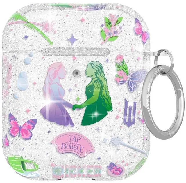 Main image of Velvet Caviar Compatible with AirPods Case 2nd and 1st Generation - Cute Protective Hard Cover for Women - Wicked for Good Glitter