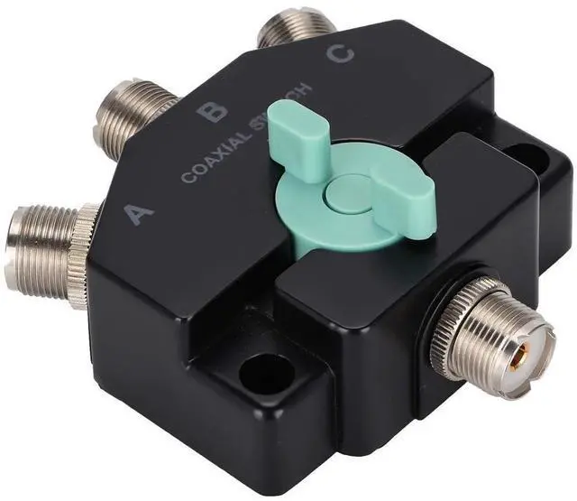 Alt view image 3 of 5 - Coaxial 3 Position Antenna Switch,1 Input 3 Outputs Switcher Antenna Shortwave Base,Low Loss,M J Interface