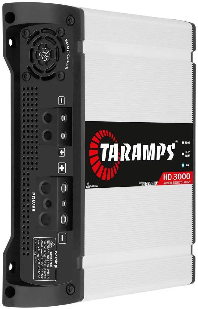 Alt view image 2 of 5 - Taramps HD 3000 4 Ohms White 1 Channel Amplifier 3000 Watts RMS Digital, Crossover, Low/High Pass, Bass Boost, Gain Control, Car Audio System, Monoblock Full Range, LED Monitor Indicator, HD 3k