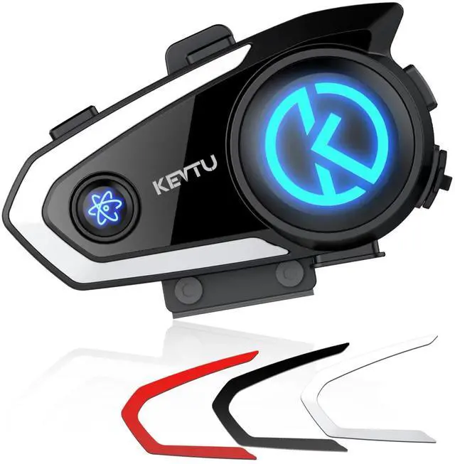 Main image of KEVTU K10 Motorcycle Bluetooth Headset Support 8-Person 4000m Intercom Network Intercom, Helmet Bluetooth Headset with Noise Reduction/Voice Assistant/IP67 Waterproof