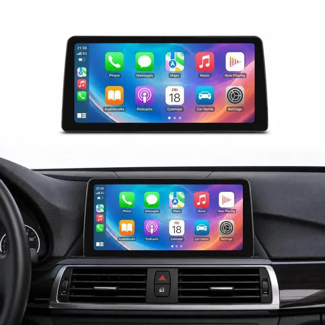 Alt view image 3 of 5 - XMOLINK 12.3" Wide-View CarPlay & Android Auto Screen for BMW X5 X6 2014-2016 NBT, Linux Touchscreen Retrofit Display, F15/F16, iDrive Retained