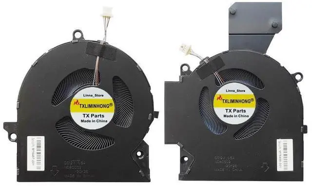 Alt view image 2 of 4 - New Compatible CPU and GPU Cooling Fan for HP OMEN 16-B 16-C TPN-Q265 TPN-Q267 M75487-001 M75488-001 ND8CC2-20K25 ND8CC02-20K26 DC12V 3.00W(not for fit 5 Volt latop)