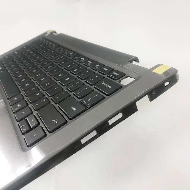 Alt view image 4 of 5 - Lyinsen Replacement for Dell Latitude 14 3440 E3440 Laptop Upper Case Palmrest Keyboard Assembly Part 14" 0R2DCD R2DCD 460.0SF0E.0012 Top Cover Grey