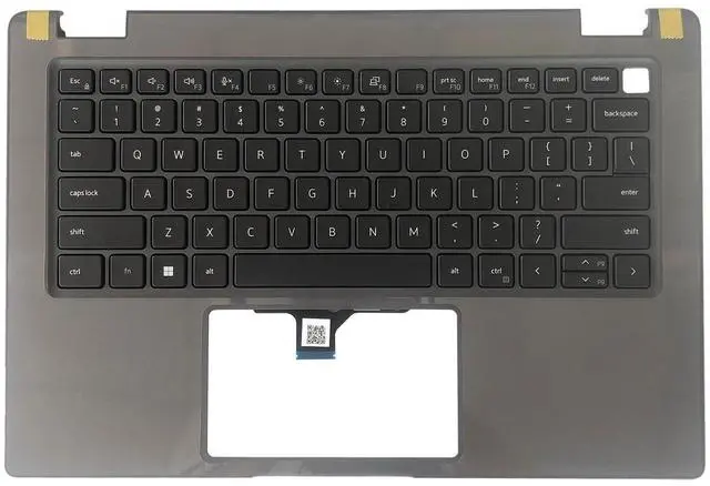 Alt view image 2 of 5 - Lyinsen Replacement for Dell Latitude 14 3440 E3440 Laptop Upper Case Palmrest Keyboard Assembly Part 14" 0R2DCD R2DCD 460.0SF0E.0012 Top Cover Grey