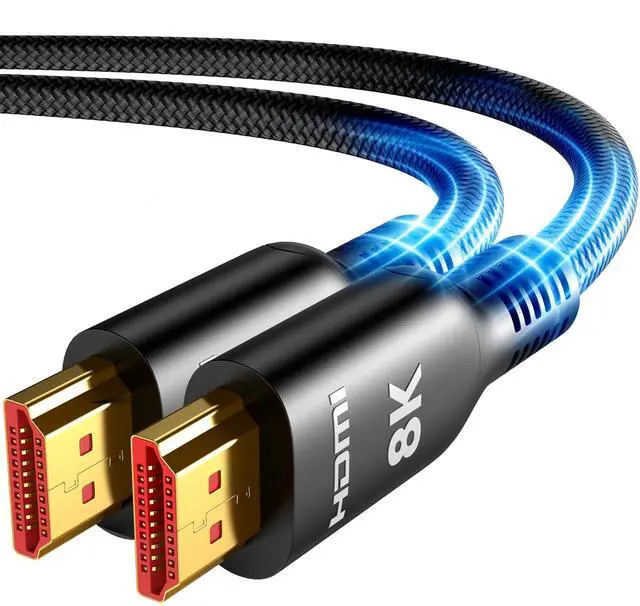 Main image of Highwings 8K HDMI Cable 35FT Long, Ultra High Speed HDMI 2.1 Cable 48Gbps 8K@60 4K@120Hz Braided HDMI Cord Dynamic HDR10 eARC HDCP 2.2 & 2.3, Compatible for PS5/HDTV/Projector/Monitor and More