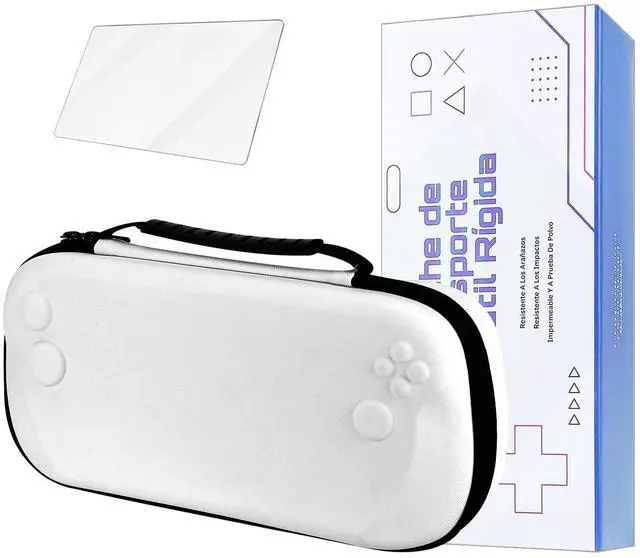 Main image of Digi-Tatoo Carry Case+Screen Protector Carrying Case Compatible with 2025 Lenovo Legion Go S 8" & Accessories, Shockproof Scratch-Proof Travel-Friendly Protective Hard Shell Suitcase - White