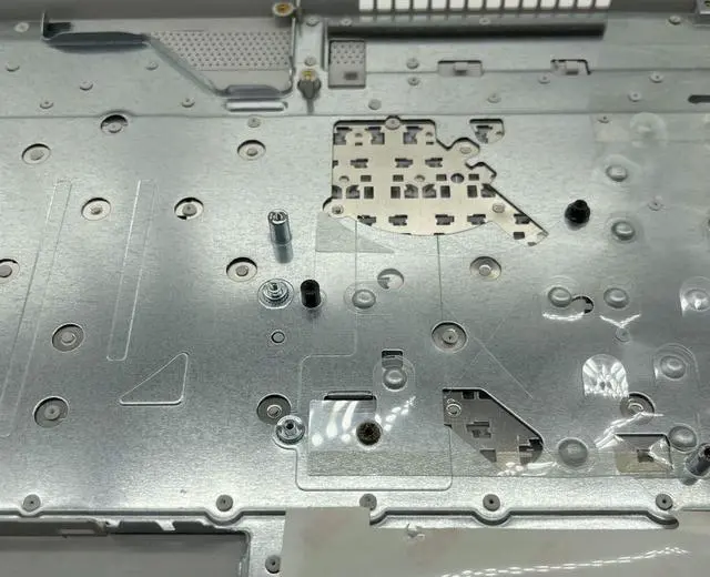 Alt view image 5 of 5 - Replacement for HP Laptop 17-by 17-CA 17T-by 17Z-CA Upper Case Palmrest Non-PTP Function Touchpad US Keyboard Assembly L92789-001 6070B1308113 Natural Silver