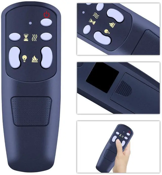 Alt view image 3 of 5 - SJUIF Replacement Remote Control for Touchstone 80004 80011 80013 80014 80015 Sideline Series, for Heidenfeld HF-WK200/ HF-WK300/ HF-WK400 Electric Fireplace