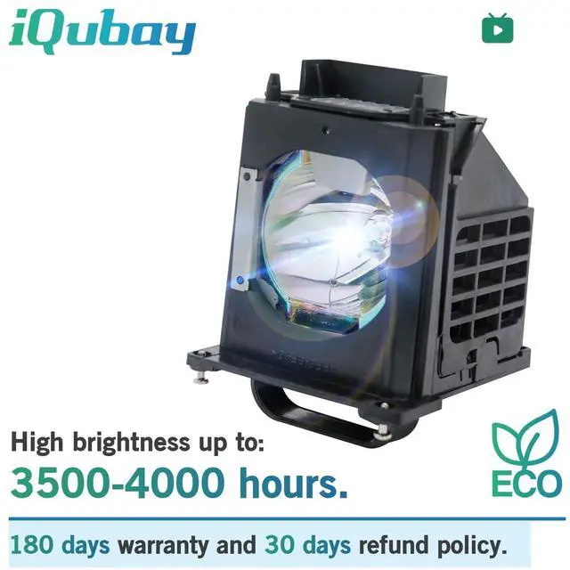 Alt view image 2 of 5 - iQubay 915B403001 Mitsubishi Replacement Lamp for WD-73835 WD-60735 WD-60737 WD-60C8 WD-73737 WD-65C8 WD-65C9 WD-65737 WD-65736 WD73735 WD-82737 WD-82837