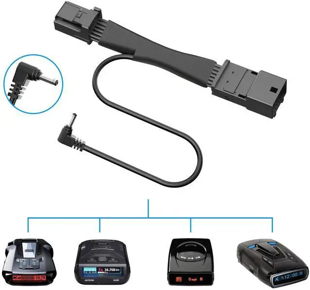 Alt view image 5 of 5 - Radar Detector Power Adapter DC3.5 Plug (12P Type A) Compatible with Toyota Tacoma15-23,Highlander15-16,Tundra14-21,Sienna,Honda Ridgeline,with Auto-dimming Rearview Mirror,Clean Install