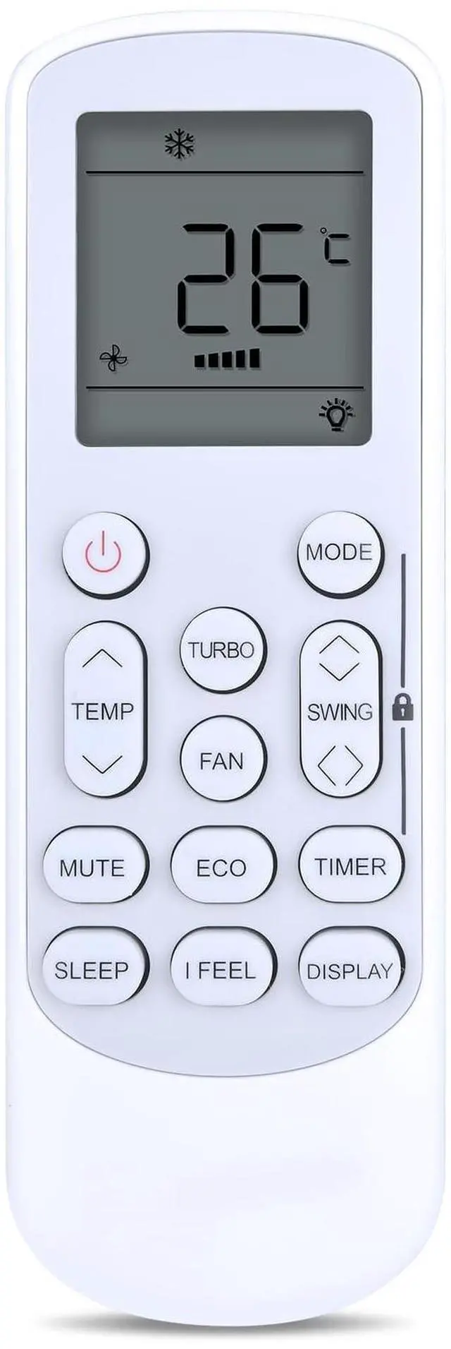 Main image of RYQIF Replacement Remote Control for GYKQ-78 Pioneer Diamante Air Conditioner Compatible with WYT009ALFI22RL WYT009GLFI22RL WYT024GLFI22RL WYT012GLFI22RL WYT036GLFI19RL WYT030GLHI22M3(Backlight)