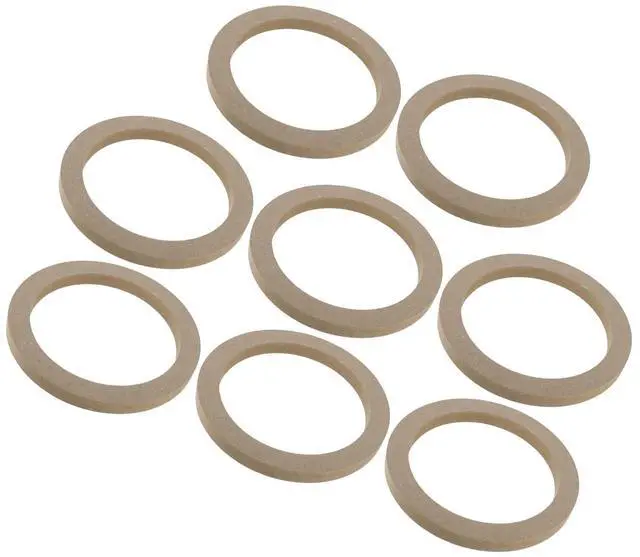Main image of INFINAUTO 8 Pcs Universal 6.5 Inch Speaker Subwoofer Mounting Spacer Rings Solid Wood Beige Stylish Design
