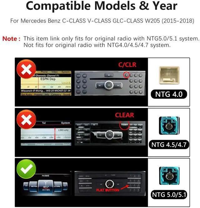 Alt view image 2 of 5 - Ultra Narrow 12.3 Inch Android Auto Radio for Mercedes Benz C GLA Class W205 Carplay Mulitmedia Player Touch Screen HD1920*720(Linux 5.0 System)