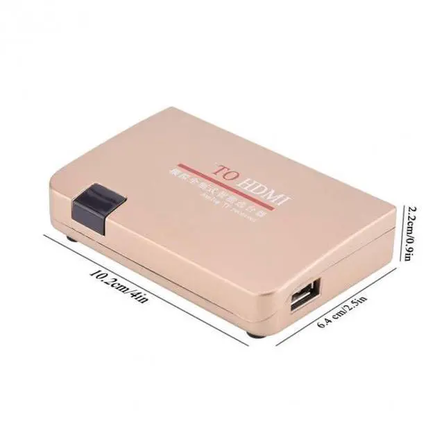 Alt view image 5 of 5 - SAIZHUO RF to HDMI Converter Adapter All-Standard Converter Analog TV Receiver Adapter with Remote Control for Projectors, Multimedia Teaching, Network Engineering(US)
