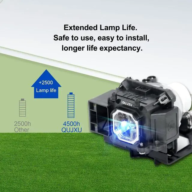 Alt view image 3 of 5 - QUJXU NP16LP Projector Lamp with Housing for NEC M300W M311W M300XS M260WS M361X M300XSG M350X Projector lamp Bulb