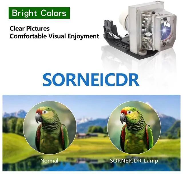 Alt view image 3 of 5 - SORNEICDR 725-10229/330-6581 / KFV6M A+ Quality Replacement Projector Lamp Bulb Compatible with DELL 1510X 1610X 1610HD Projectors, with Housing
