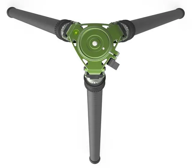 Alt view image 2 of 5 - FatBoy Tripods Elevate 2 Section Tripod - Carbon Fiber and Aluminum Tripod with Durable Frame, Lightweight, Stable Design, Bubble Level, Adjustable Legs, and Hands-Free Operation for Hunting, Shooting