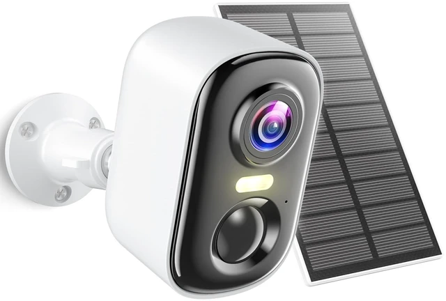 Main image of MISECU 2K Security Cameras Wireless Outdoor, WiFi Cameras for Home Security with Solar Panel, Spotlight Color Night Vision, AI Motion Detection, Siren Alarm, 2-Way Talk, IP66, Cloud/SD Storage