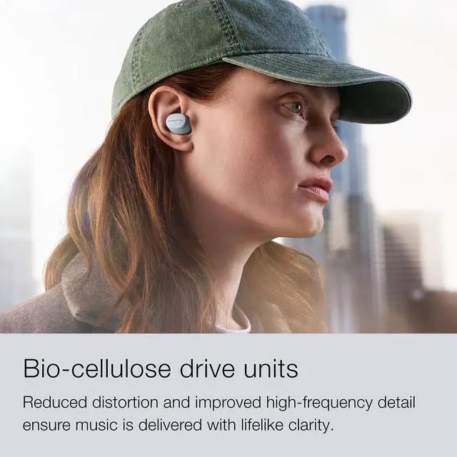 Alt view image 5 of 5 - Bowers & Wilkins Pi6 Wireless Earbuds-Glacier Blue, in-Ear Wireless Bluetooth Earphones with aptX Adaptive & 12mm Drivers, Bespoke Active Noise Cancelling Earbuds, 3 Built-in Mics, 15-Mi