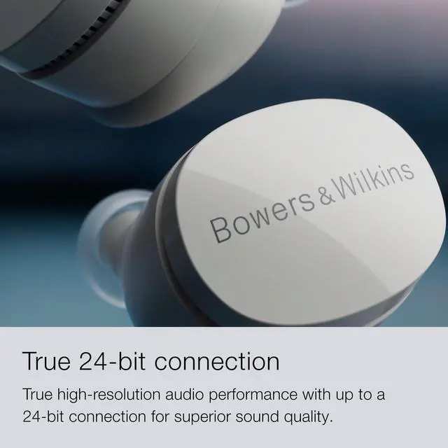 Alt view image 3 of 5 - Bowers & Wilkins Pi6 Wireless Earbuds-Glacier Blue, in-Ear Wireless Bluetooth Earphones with aptX Adaptive & 12mm Drivers, Bespoke Active Noise Cancelling Earbuds, 3 Built-in Mics, 15-Mi