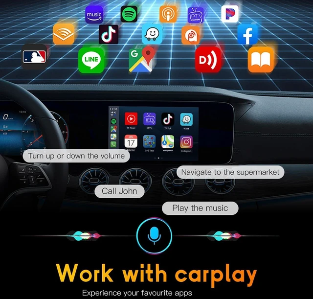 Alt view image 5 of 5 - Wireless Adapter,USB Dongle Converts Compatible with CarPlay&Android Auto