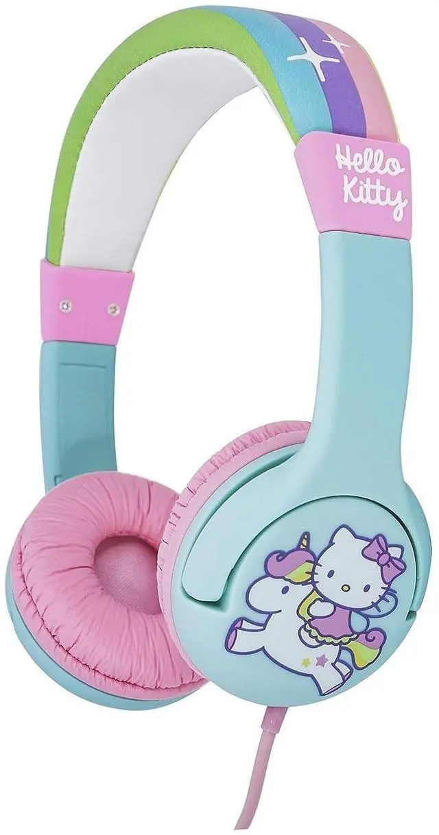 Alt view image 4 of 4 - OTL Technologies - Hello Kitty Unicorn Children's Wired Headphones Multi-Coloured
