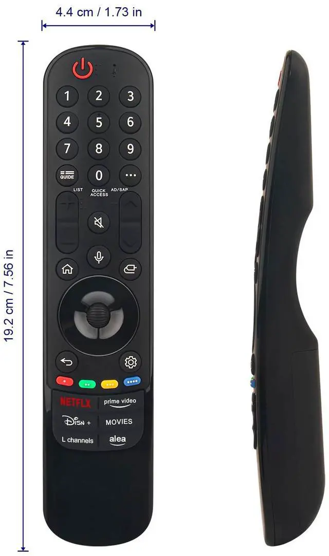 Alt view image 5 of 5 - WINFLIKE AKB76045005 MR24GA Voice Remote Control Replace for LG 43QNED75URA 50QNED75URA 55QNED75URA 65QNED75URA 75QNED75URA 50QNED80URA 55QNED80URA 65QNED80URA 75QNED80URA OLED EVO LED QNED 4K UHD TV