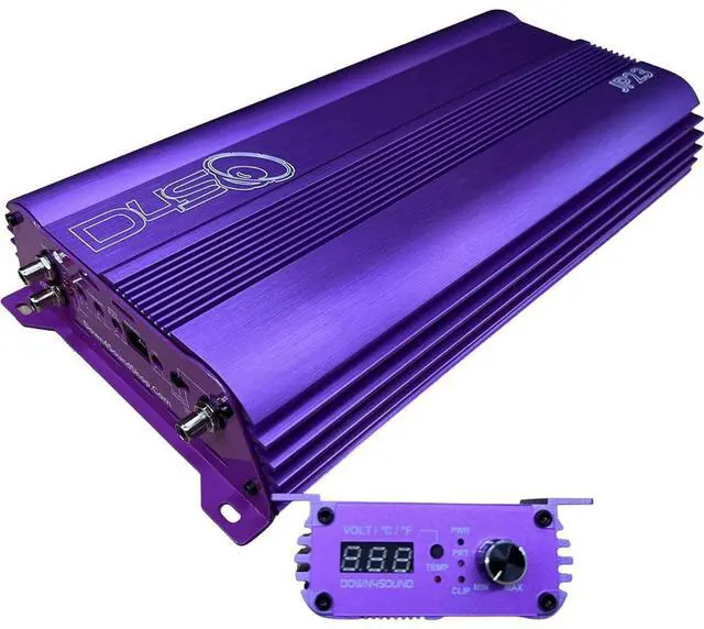 Alt view image 5 of 5 - DOWN4SOUND JP23 V2 Purple ^^ Monoblock Amplifier - 2800W RMS, 1-Ohm Stable, Linkable for Car Audio Systems, High-Performance Bass Amplifier for 2800W Subwoofer Setup