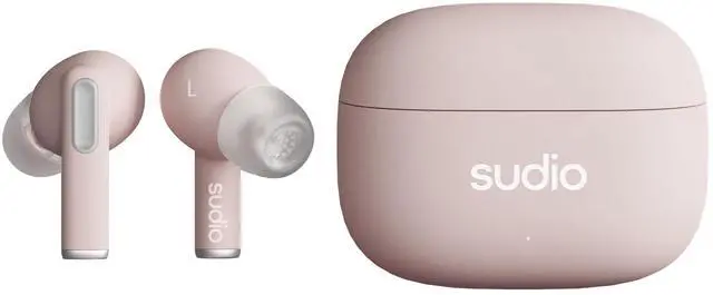 Main image of Sudio A1 Pro Wireless Earbuds, Bluetooth 5.3, Noise Cancelling, Waterproof, Touch Control, Wireless Earphones with Charging Case, Perfect for Premium Sound Quality (Pink)