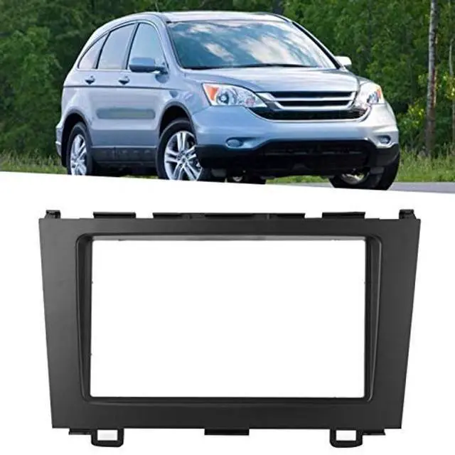 Alt view image 5 of 5 - KIMISS Radio Stereo Panel, Fit for CRV 2007-2010 Car DVD Stereo Radio Fascia Dash Panel 2 Din Frame Trim Kit