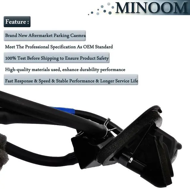 Alt view image 5 of 5 - MINOOM 284423TA0C Rear View Backup Parking Assist Camera Replacement for 2013 2014 2015 Nissan Altima Base,S SL SV Part No.#28442-3TA0C