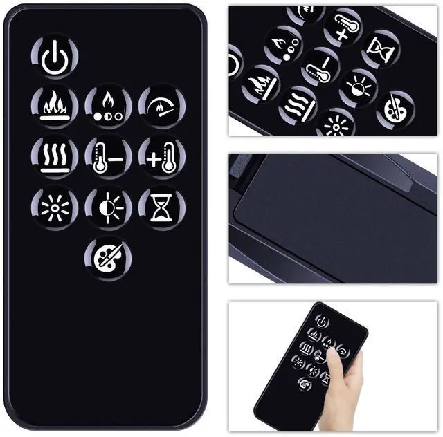 Alt view image 3 of 5 - RYQIF Replacement Remote Control fits Dimplex PLF Series Electric Fireplace