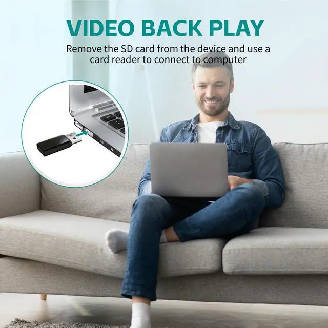 Alt view image 5 of 5 - DUVIX Mini Camera with 64G Card 1080P Small Security Camera Charger with Motion Detection for Indoor (No WiFi)