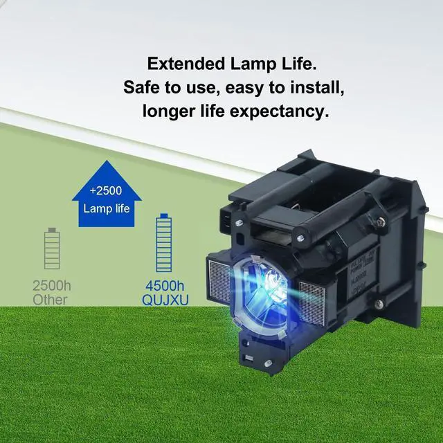 Alt view image 3 of 5 - QUJXU DT01291/ CPWX8255 Projector Lamp Bulb with Housing Compatible with Hitachi CP-X8160 CP-WU8450 CP-WX8255 CP-SX8350 CP-WU8451 CP-WUX8450
