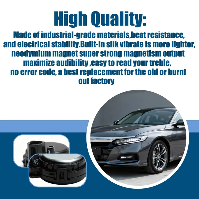 Alt view image 4 of 5 - 39120-SJC-A01 Tweeters Speaker Assembly Fit for Honda Civic 2006-2021/Civic 2 Door/CR-V/Accord/Clarity/Crosstour/Insight/Ridgeline/Fit/HR-V 2016-2022&Acura ILX 2013-2022 Replace 39120-T0A-A51 (2)