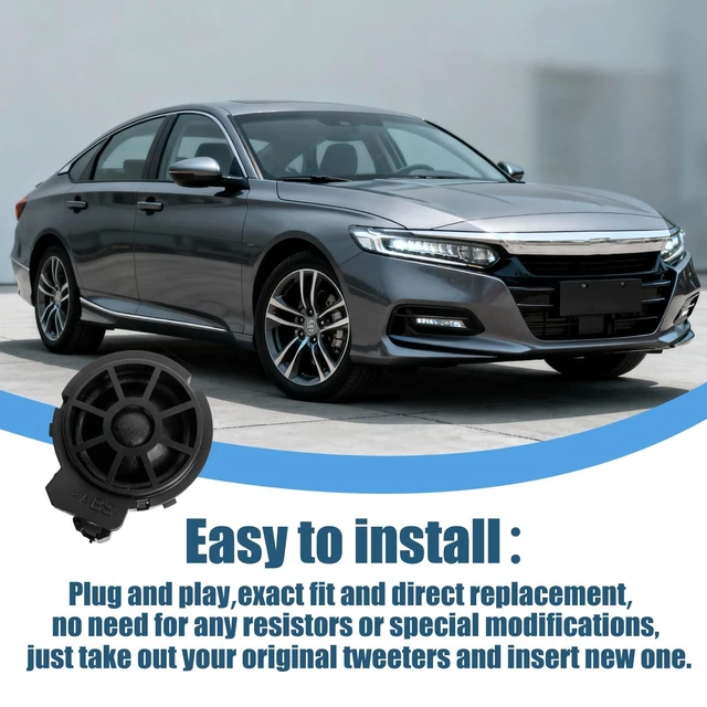 Alt view image 5 of 5 - 39120-SJC-A01 Tweeters Speaker Assembly Fit for Honda Civic 2006-2021/Civic 2 Door/CR-V/Accord/Clarity/Crosstour/Insight/Ridgeline/Fit/HR-V 2016-2022&Acura ILX 2013-2022 Replace 39120-T0A-A51 (2)