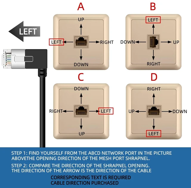 Alt view image 5 of 5 - Ultra Thin Gigabit Cat6 Ethernet Cable 90 Right Angled 10FT 5Pack, UTP