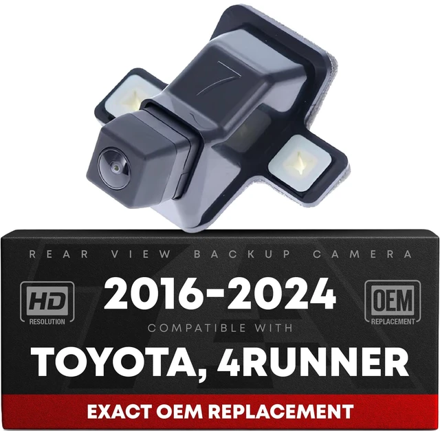 Main image of Rear View Backup Camera, Reverse Park Assist - Compatible with 2016-2024 Toyota 4Runner - OEM 8679035061, TO1960130