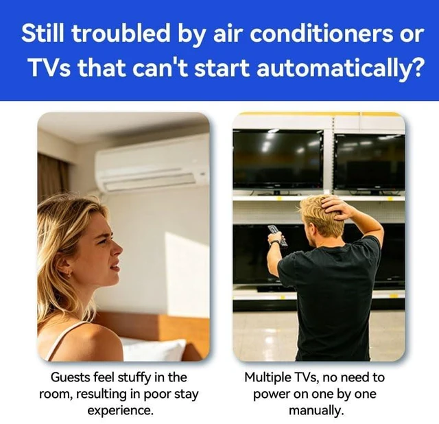 Alt view image 5 of 5 - SZBJ Smart TV Launcher IR Infrared Remote Control Household appliances,Black
