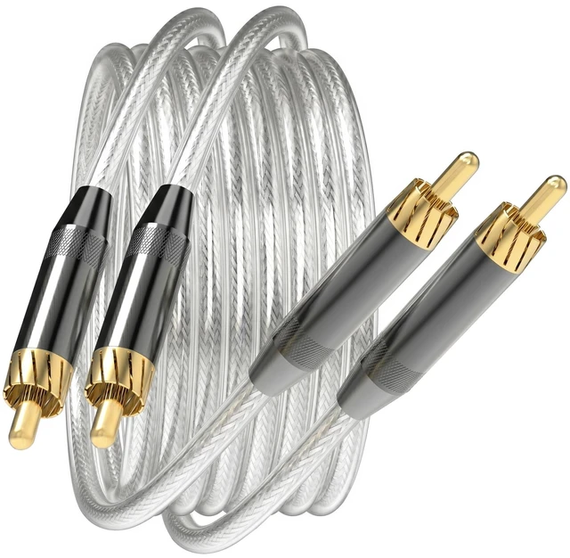 Main image of ZVOIYKM 2 RCA to RCA Cable 6FT, High-End Audiophile HiFi Stereo Shielded