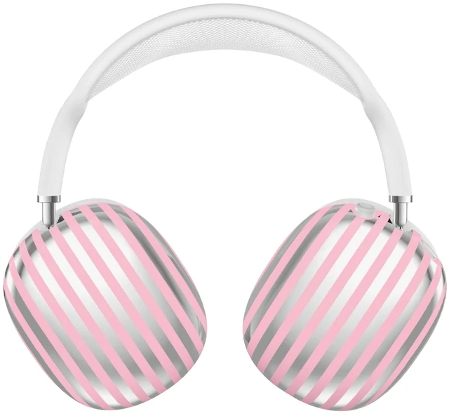 Main image of VELVET CAVIAR Case Cover for AirPods Max 2 & 1 - Cute Protective Headphone Accesssories (Pink Chrome Stripes)