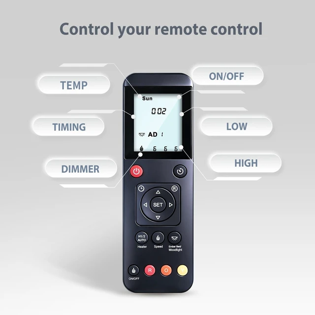 Alt view image 4 of 5 - Snrigw Remote for Amantii/Argon/Ambiance BI-40-DEEP-XT INS-FM-34 Fireplace