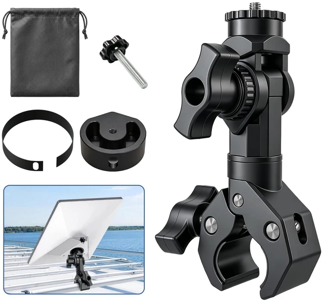 Main image of Starlink Mount for Starlink Mini, Single-Clamp Pole Mount Kit for RV