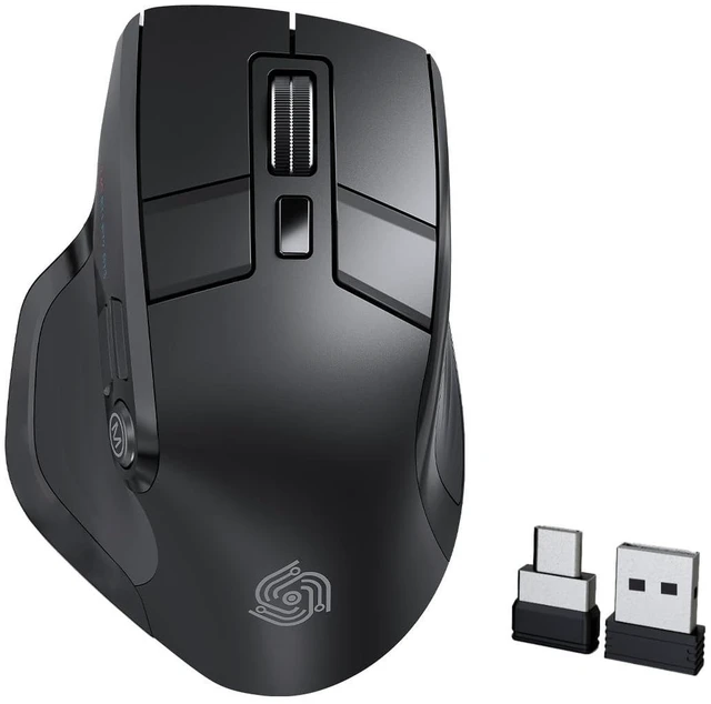 Main image of Wireless Mouse, Bluetooth & 2.4GHz Ergonomic Silent Mouse