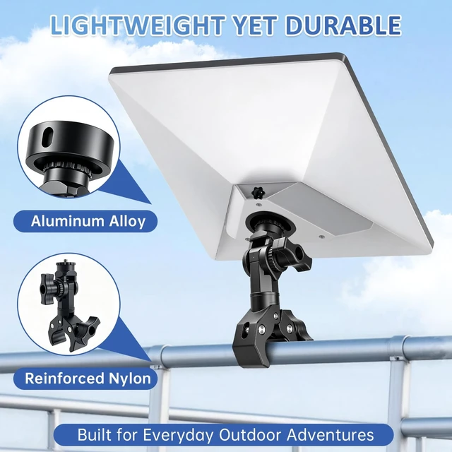 Alt view image 3 of 5 - Starlink Mount for Starlink Mini, Single-Clamp Pole Mount Kit for RV