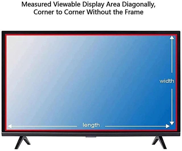 Alt view image 5 of 5 - JQZWXX Anti-Glare TV Protector for 50-75Inch TV Screen Protector, Reduces Reflections TV Glare Stopper Blue Light Filtering and Bubble-Free Application,55in1211x682mm