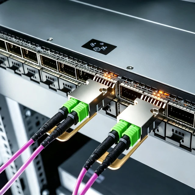 Alt view image 3 of 5 - AMPCOM MPO to MPO Trunk Cable 50/125m Multimode OM4 (12 Fiber, Female, Type B, LSZH/Riser, APC, Magenta) 20m (65.5ft)